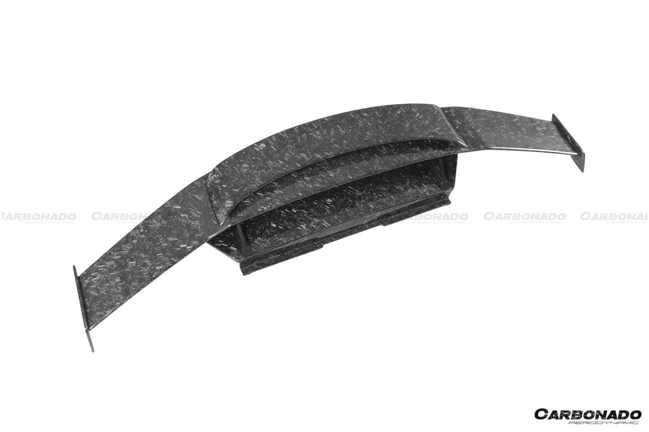 Carbonado 2015-2025 Lamborghini Huracan LP610  LP580  Evo  Tecnica MD Style Carbon Fiber Trunk Spoiler with Base