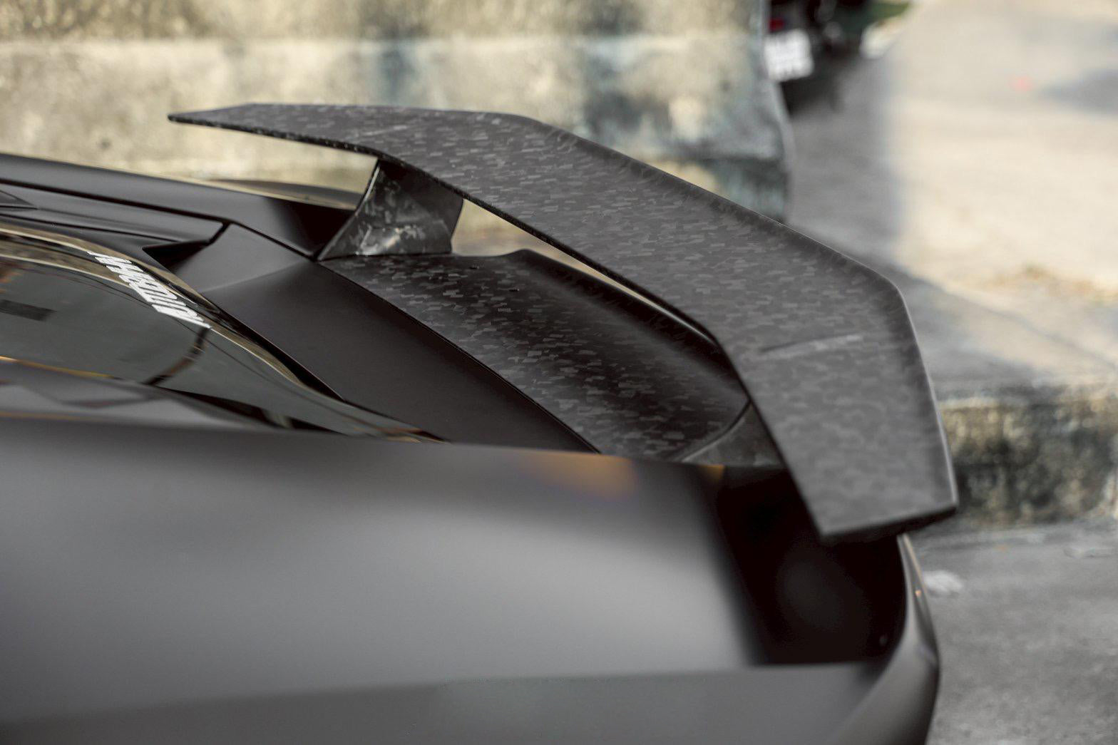 DarwinPRO 2015-2025 Lamborghini Huracan LP610 & LP580 & EVO Tecnica Style Dry Carbon Fiber Trunk Spoiler Wing