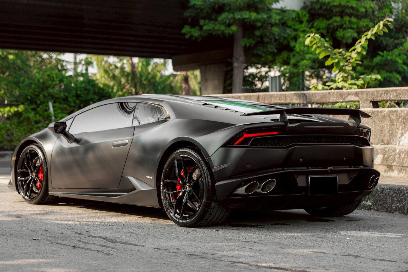 DarwinPRO 2015-2025 Lamborghini Huracan LP610 & LP580 & EVO Tecnica Style Dry Carbon Fiber Trunk Spoiler Wing
