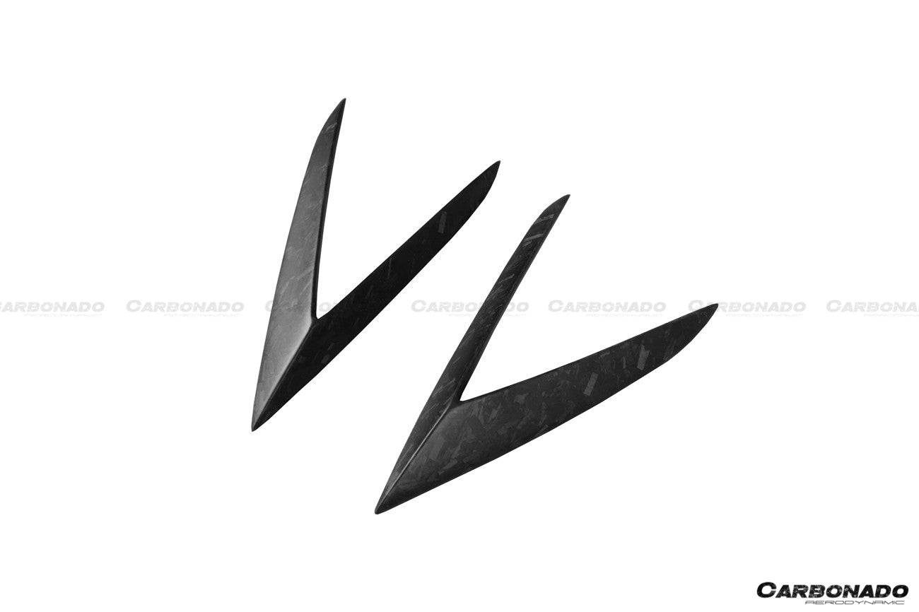Carbonado 2015-2019 Lamborghini Huracan LP610 RZS Style Carbon Fiber Side Skirts Vent Canards
