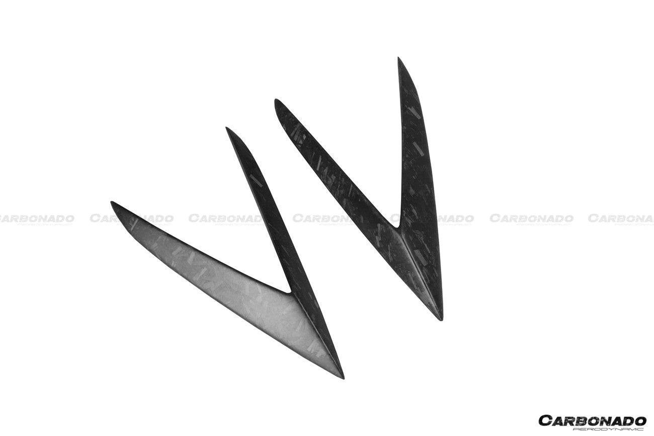 Carbonado 2015-2019 Lamborghini Huracan LP610 RZS Style Carbon Fiber Side Skirts Vent Canards