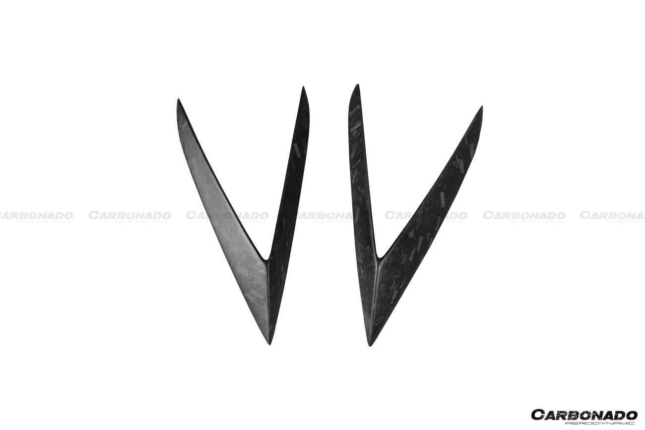 Carbonado 2015-2019 Lamborghini Huracan LP610 RZS Style Carbon Fiber Side Skirts Vent Canards