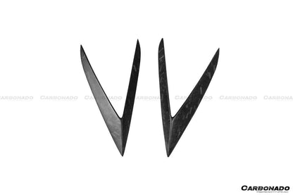 Carbonado 2015-2019 Lamborghini Huracan LP610 RZS Style Carbon Fiber Side Skirts Vent Canards
