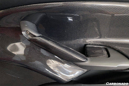 Carbonado 2015-2020 Ferrari 488 GTB Spider OE Style Carbon Fiber Door Handle Interior