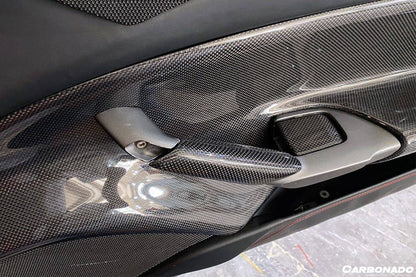 Carbonado 2015-2020 Ferrari 488 GTB Spider OE Style Carbon Fiber Door Handle Interior