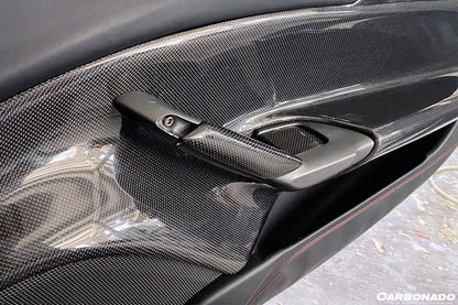 Carbonado 2015-2020 Ferrari 488 GTB Spider OE Style Carbon Fiber Door Handle Interior