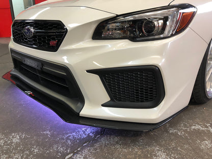 APR Carbon Fiber Wind Splitter w/ Rods (2018-2021 Subaru WRX/ STI With NO Lip)