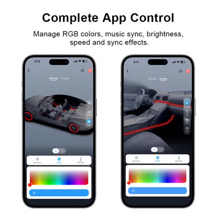 JAB Performance RGBIC Interior Ambient Lighting Kit – App Controlled Dynamic LED Upgrade