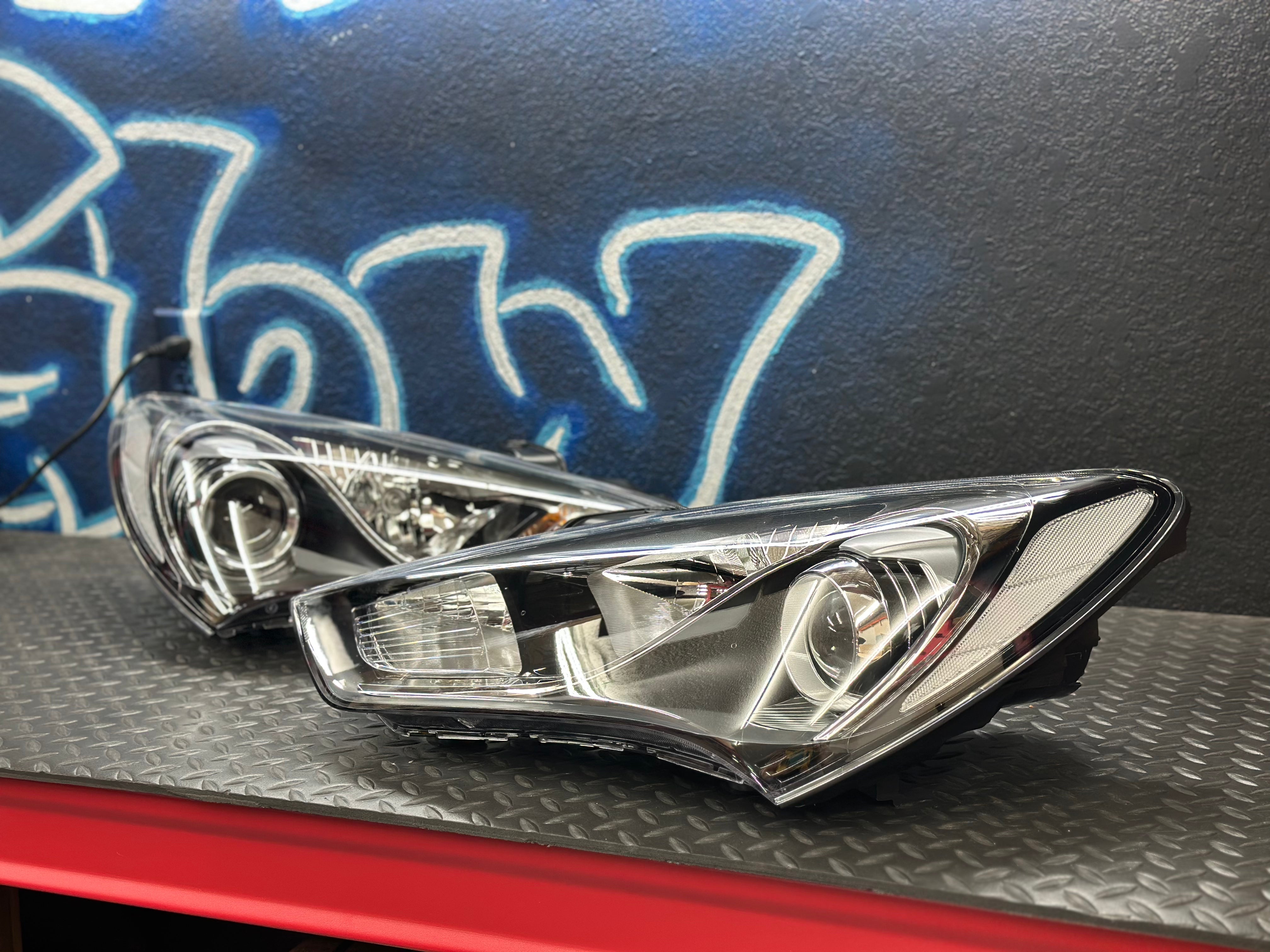 NTXGlow Kdm Reflector Headlights Halogen | 2013-2016 Genesis Coupe
