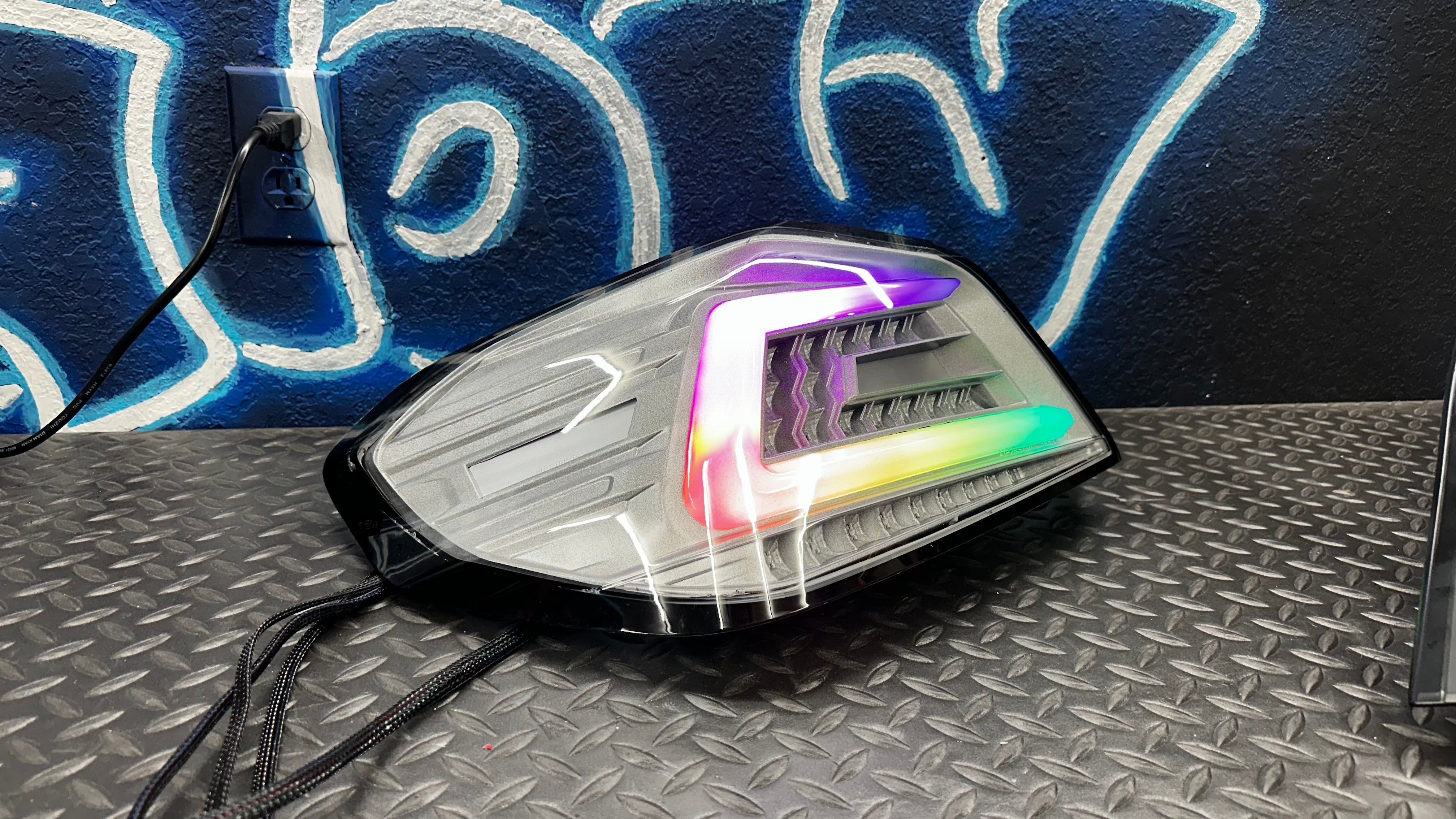 NTXGlow Clear Color Shifting Spec D Tail Lights | 2015-2021 Subaru WRX - 13