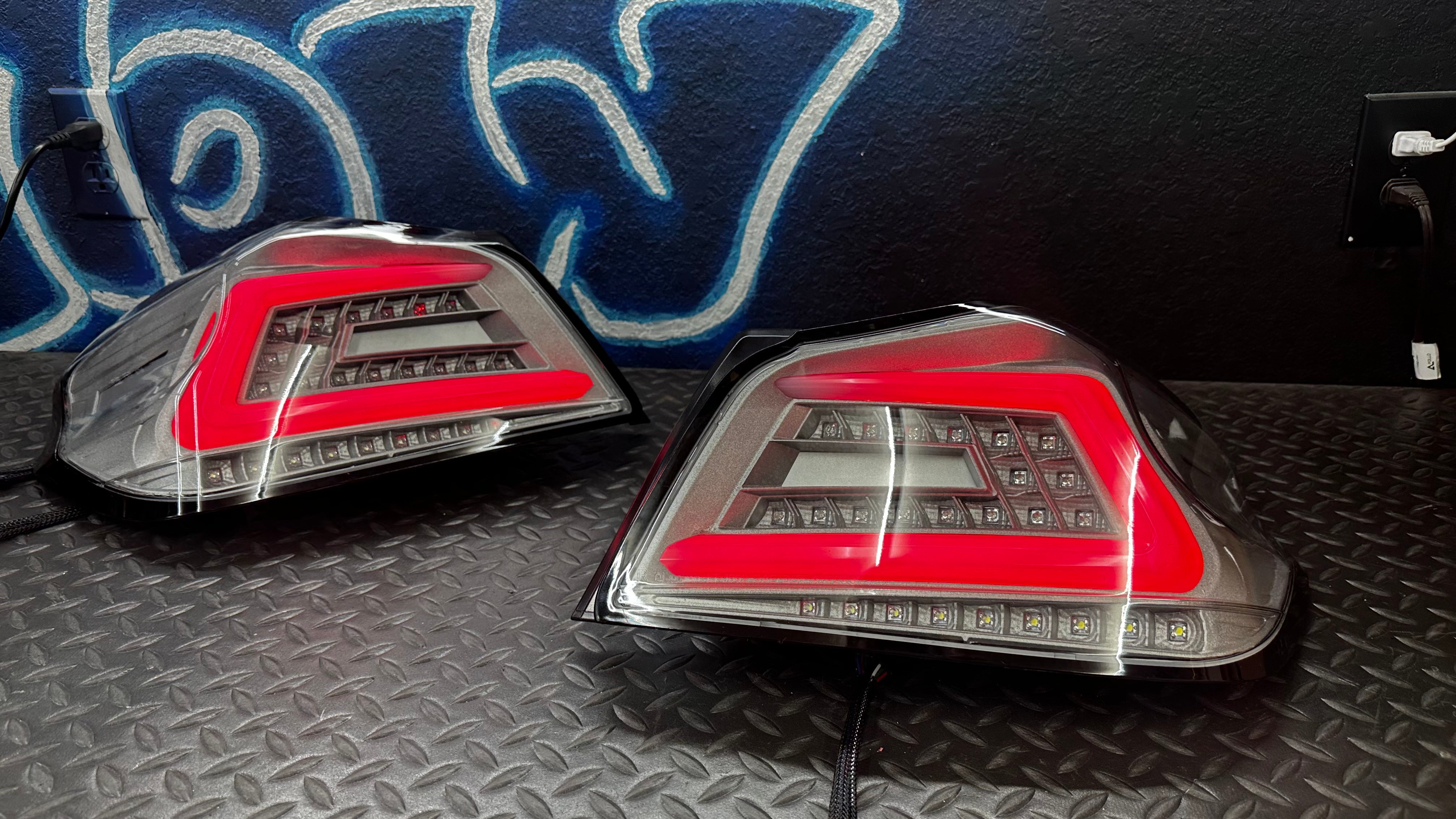 NTXGlow Clear Color Shifting Spec D Tail Lights | 2015-2021 Subaru WRX - 8