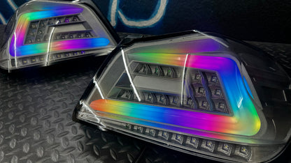 NTXGlow Clear Color Shifting Spec D Tail Lights | 2015-2021 Subaru WRX - 6