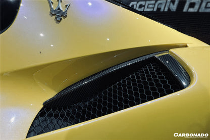 Carbonado 2020-2024 Maserati MC20 Dry Carbon Fiber Quarter Panel Side Vent Scoops