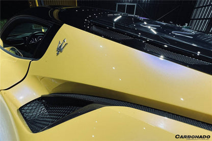 Carbonado 2020-2024 Maserati MC20 Dry Carbon Fiber Quarter Panel Side Vent Scoops
