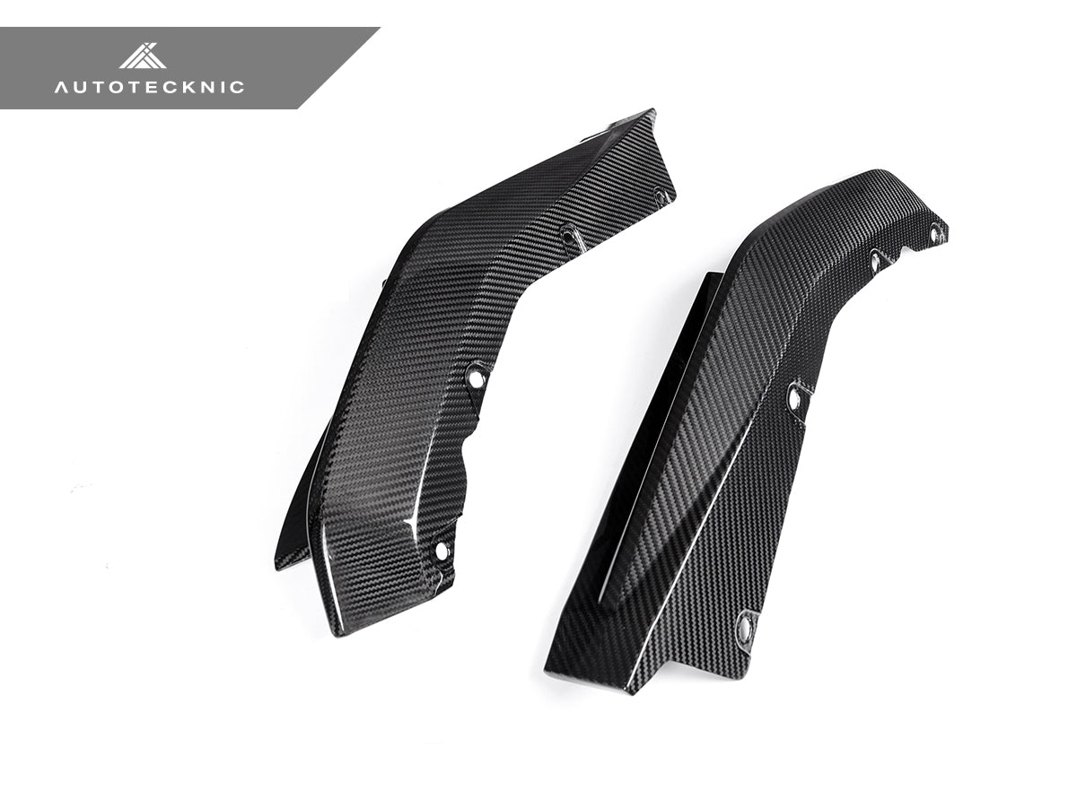 Juego de divisores traseros AutoTecknic de carbono seco con especificaciones OEM - G80 M3 | G82 M4 