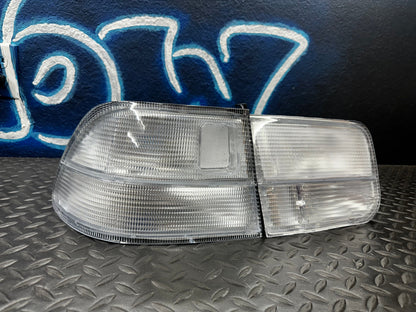 NTXGlow Jdm Clear 4pcs Rear Tail Light (1996-2000 Honda Civic 2d Coupe)