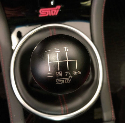 Billetworkz Weighted Shift Knob - 6 Speed STI Japanese Engraving - Subaru STI - 3