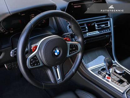 AutoTecknic Replacement Carbon Steering Wheel Top Cover - G80 M3 | G82/ G83 M4 - 11