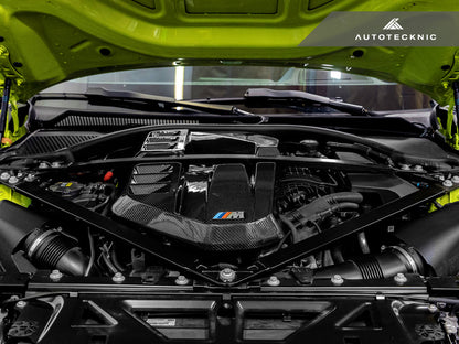 Cubierta de motor de fibra de carbono seca AutoTecknic - G80 M3 | G82/ G83 M4