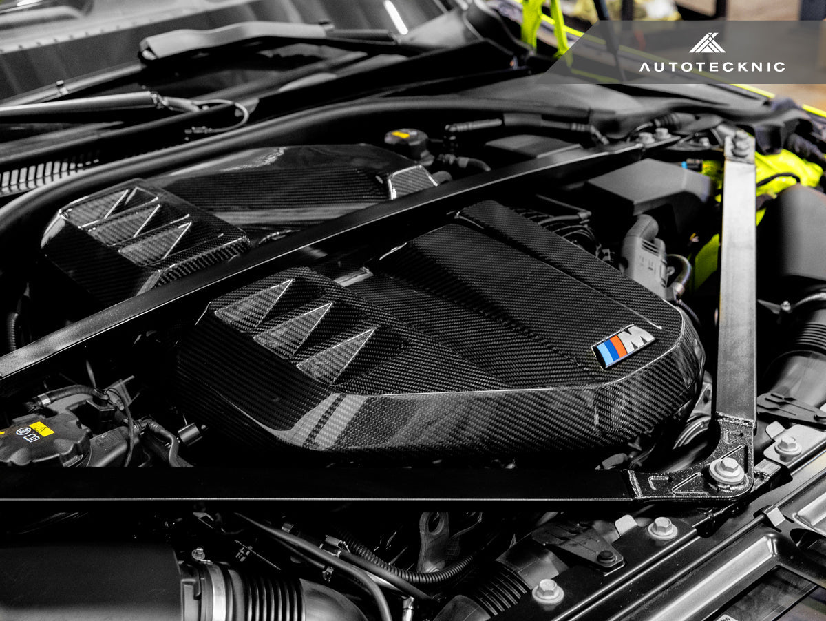 Cubierta de motor de fibra de carbono seca AutoTecknic - G80 M3 | G82/ G83 M4