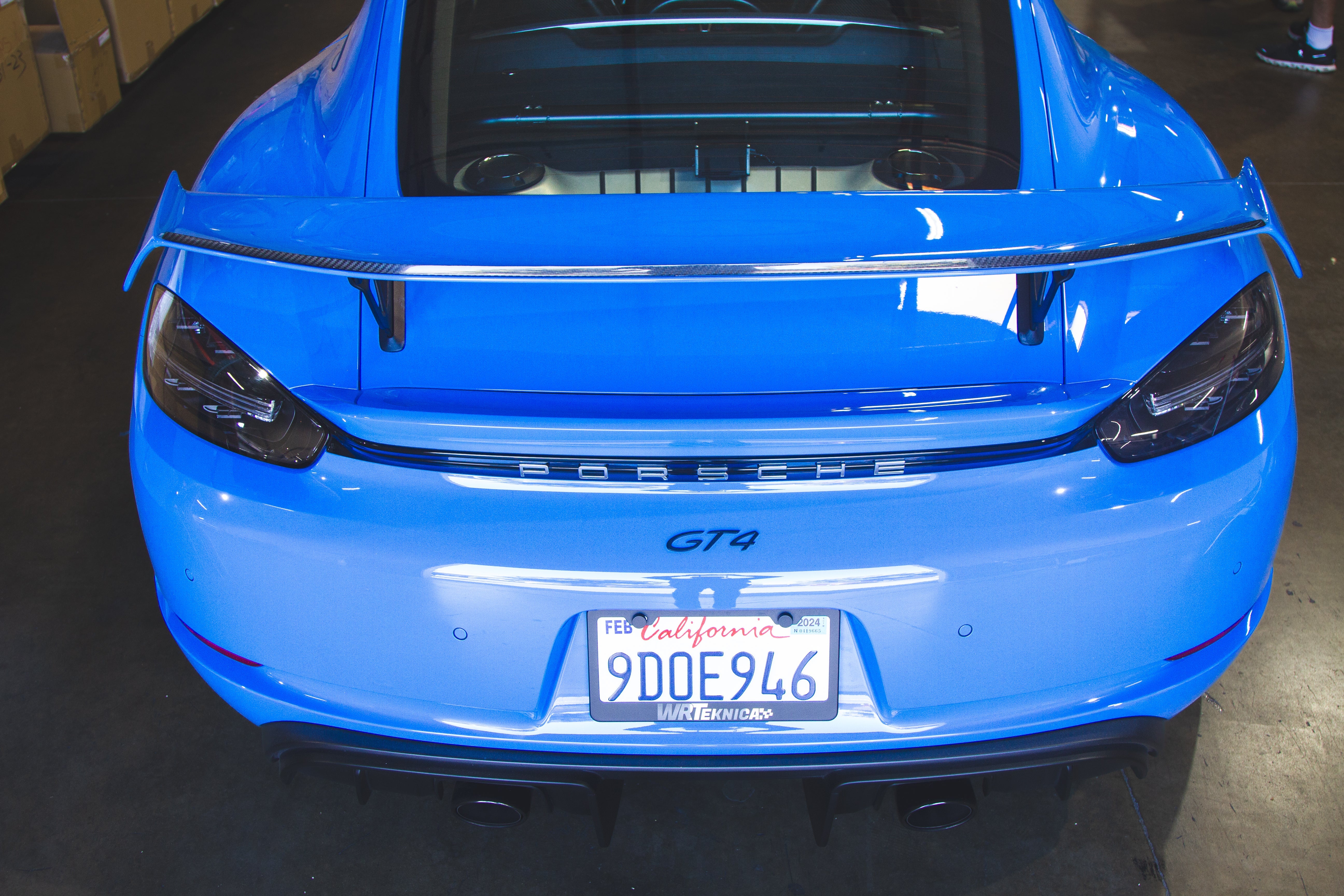 APR Carbon Fiber Gurney Flap (2020-2023 Porsche 718 Cayman GT4)