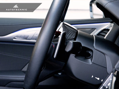 AutoTecknic Replacement Carbon Steering Wheel Top Cover - G80 M3 | G82/ G83 M4 - 5