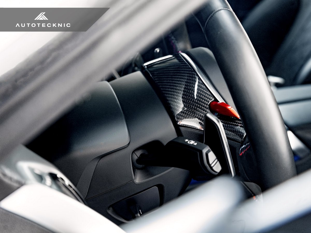 AutoTecknic Replacement Carbon Steering Wheel Top Cover - G80 M3 | G82/ G83 M4 - 7