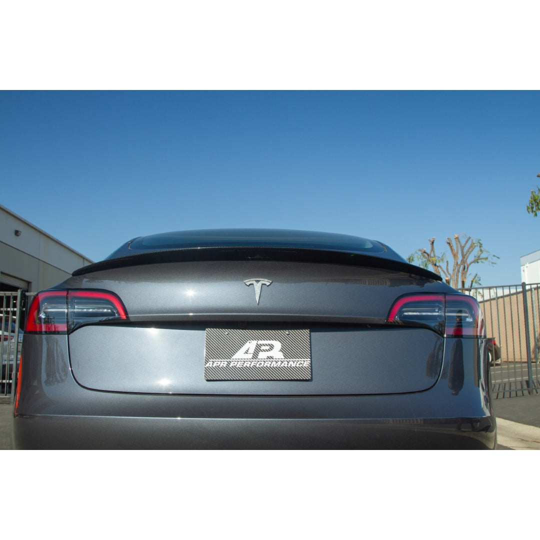 APR Carbon Fiber Rear Deck Spoiler (2017-2023 Tesla Model 3)