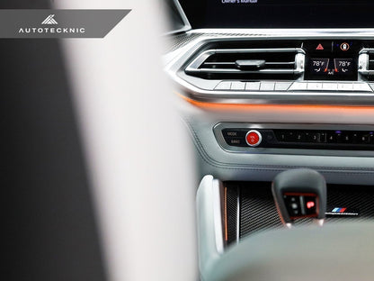 Botón de volumen de audio rojo brillante de AutoTecknic - F95 X5M | F96 X6M 