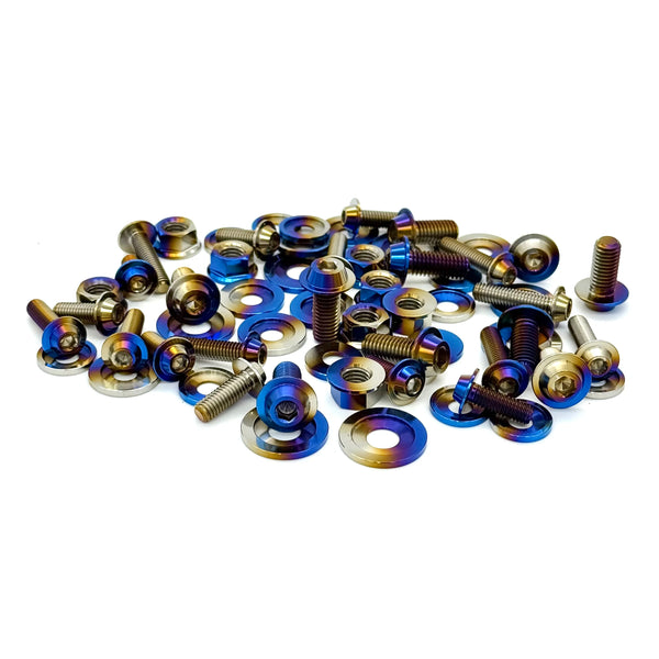 Burnt Titanium Bolts, Nuts, Washers