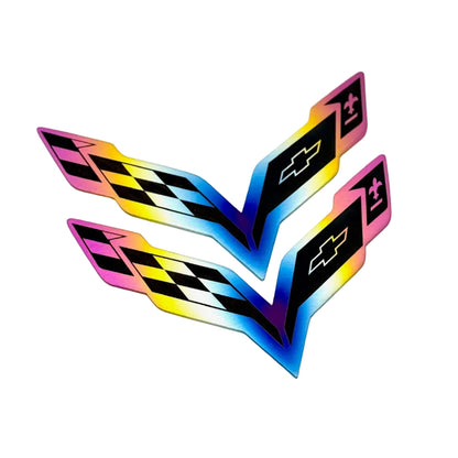 JDC Titanium Front/Rear Badge | 2014-2019 C7 Corvette