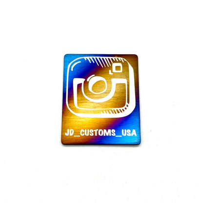 JDC Titanium Instagram Badges