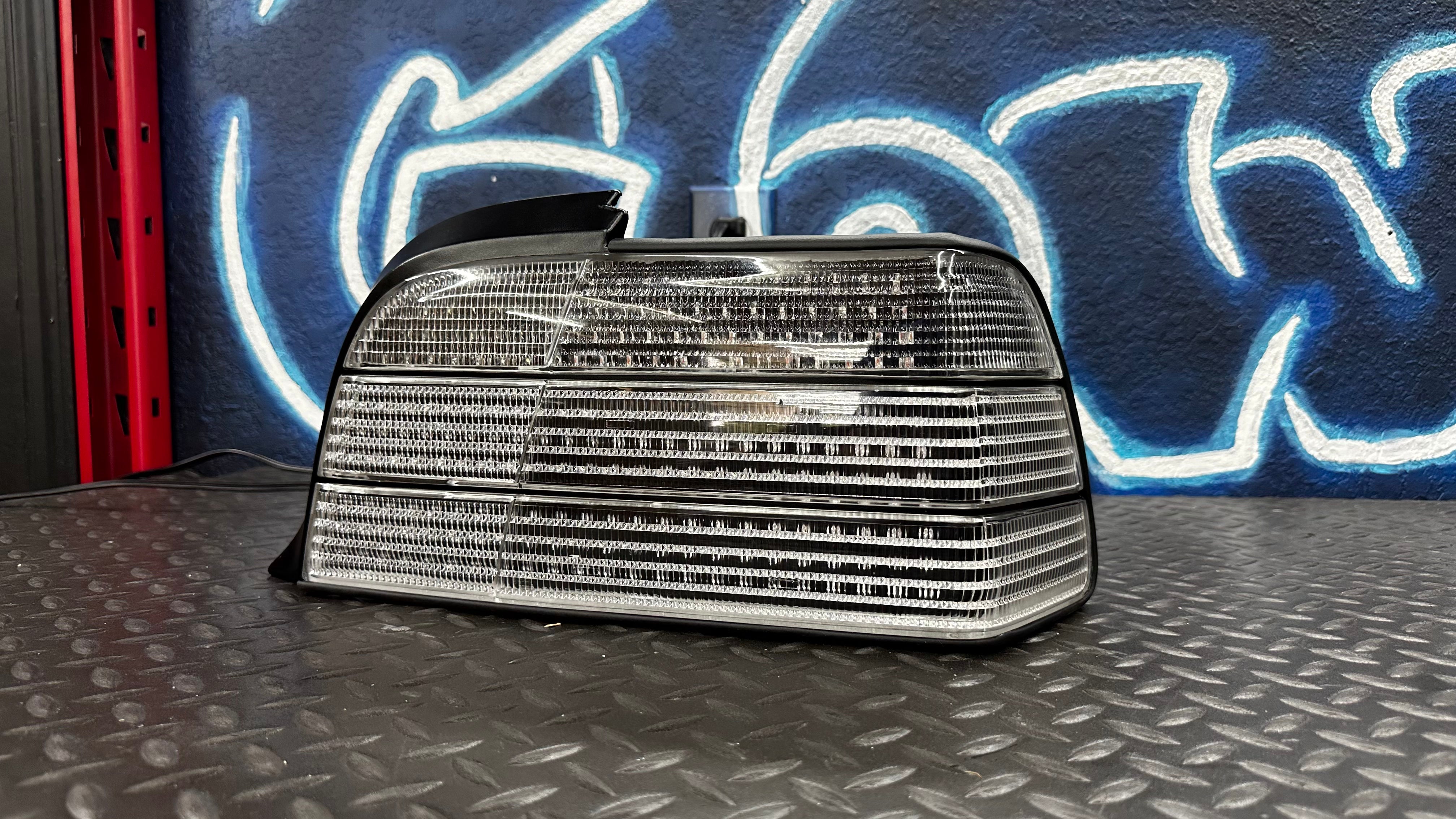 NTXGlow Custom Grid Style Tail Lights (1992-1999 BMW 3 Series Coupe E36) - 2