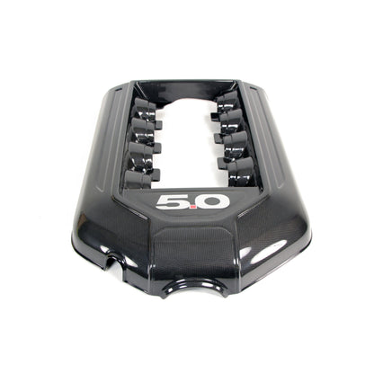 Cubierta del colector de admisión del motor APR de fibra de carbono 5.0 (Ford Mustang GT 2011-2014 con transmisión manual)