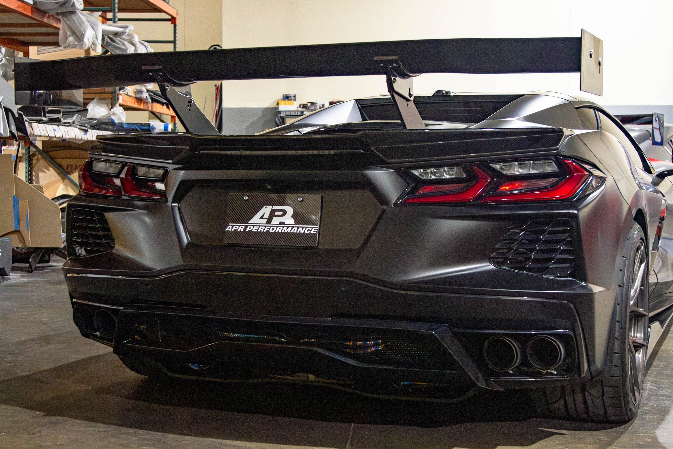 APR Carbon Fiber GTC-500  Adjustable Wing 2020-UP Chevrolet Corvette C8 & Z06 Convertible