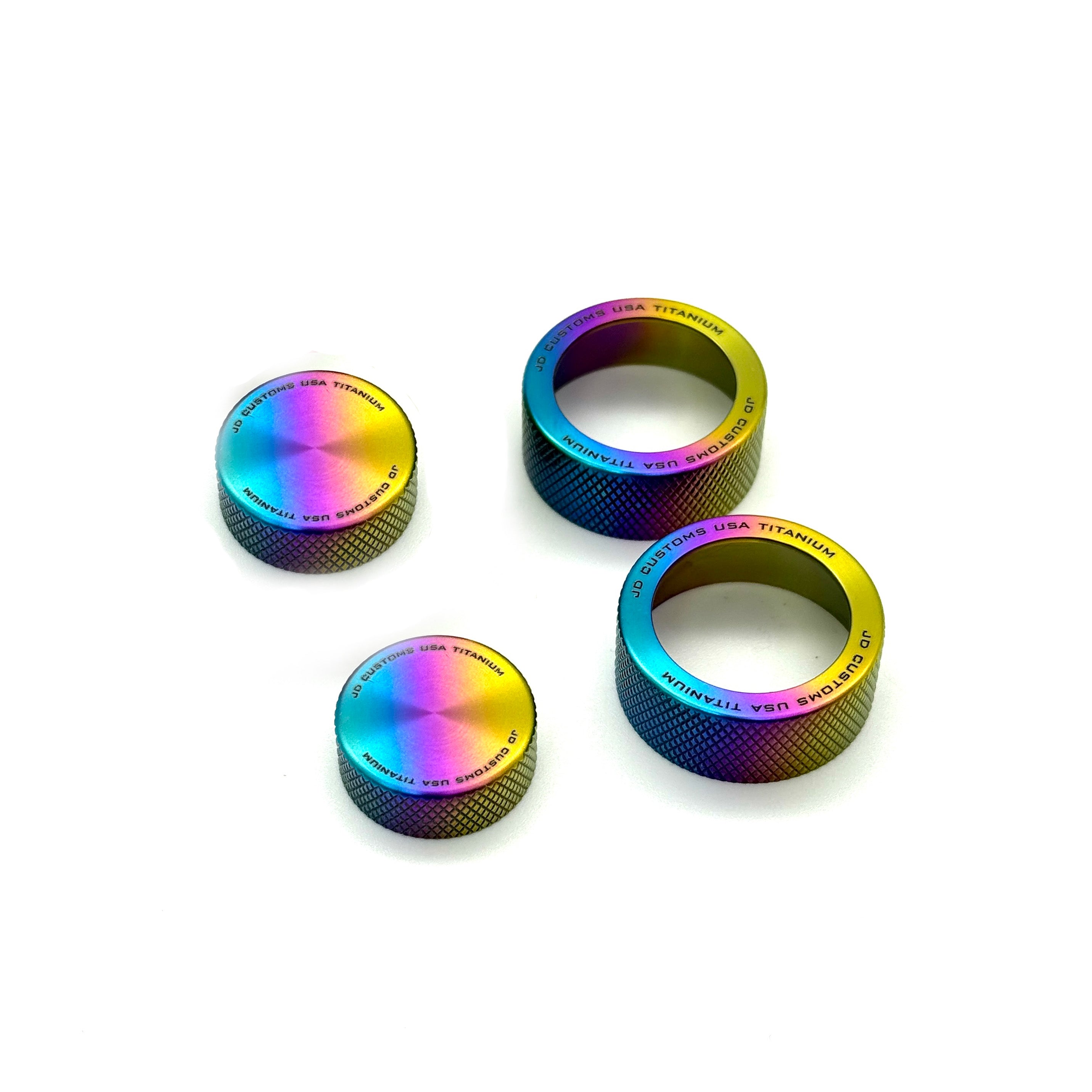 Anillos de perilla de control de titanio JDC (Corolla GR 23+)