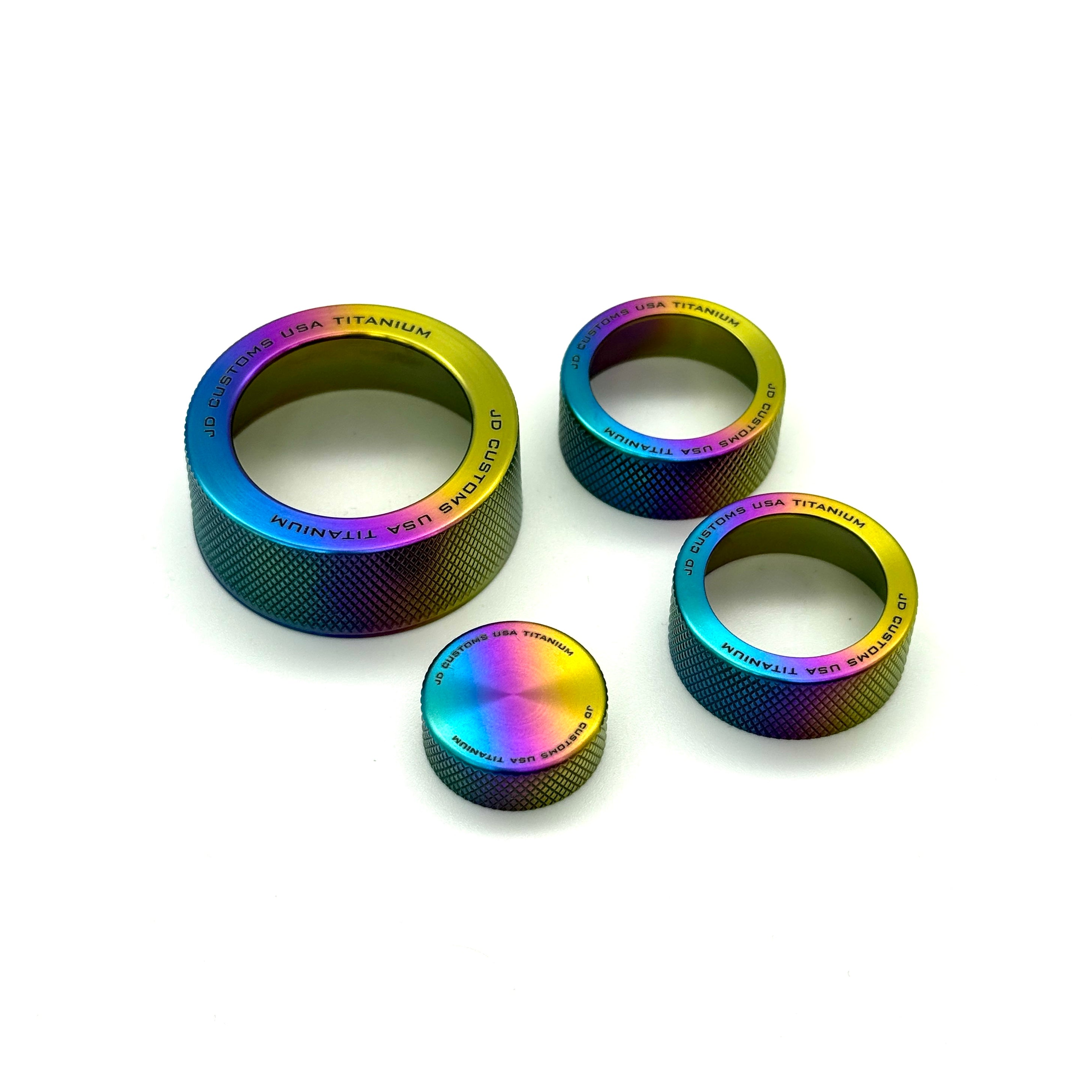 JDC Titanium Control Knob Rings (23+ GR Corolla) – JD Customs
