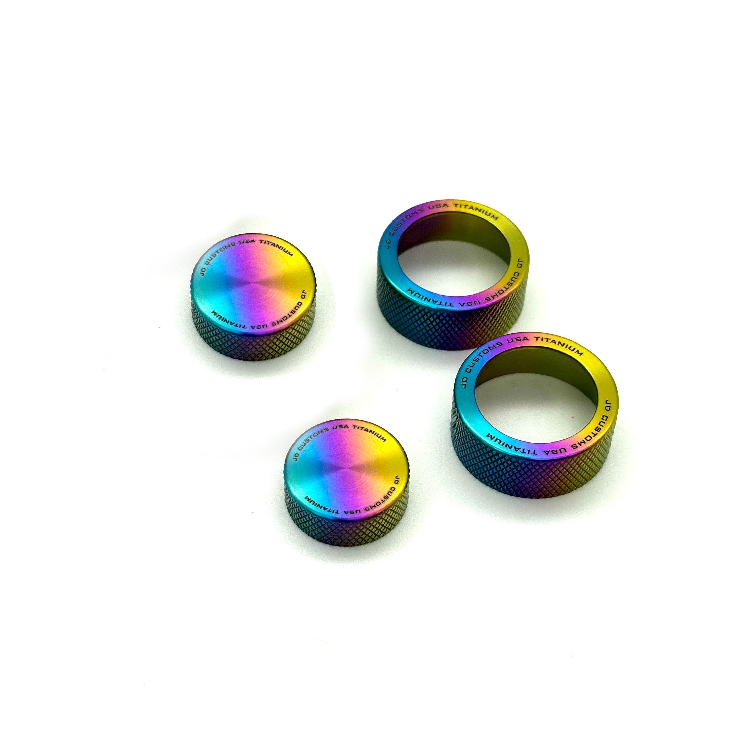 Anillos de perilla de control de titanio JDC (Corolla GR 23+)