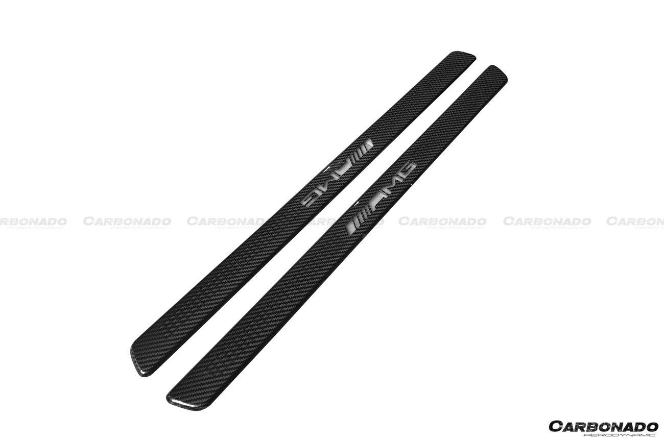 Carbonado 2014-2021 Mercedes Benz C217 S63  S65 AMG Coupe OE Style Dry Carbon Fiber Door Sills Steps Cover