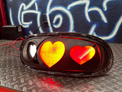 NTXGlow Diffused Heart Tail Lights | 1990 - 1997 Na Mazda Miata - 6