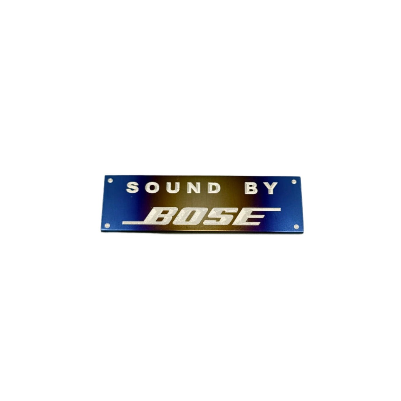 Bose sound logo on a white background