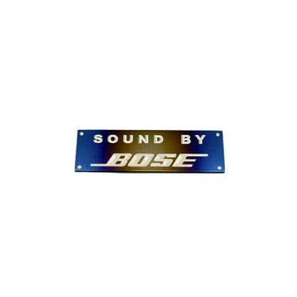 Bose sound logo on a white background