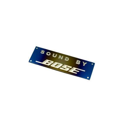 Bose sound logo on a white background