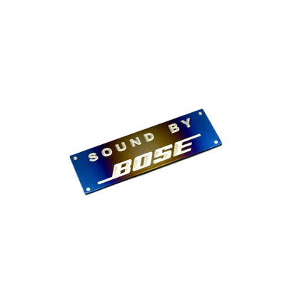 Bose sound logo on a white background