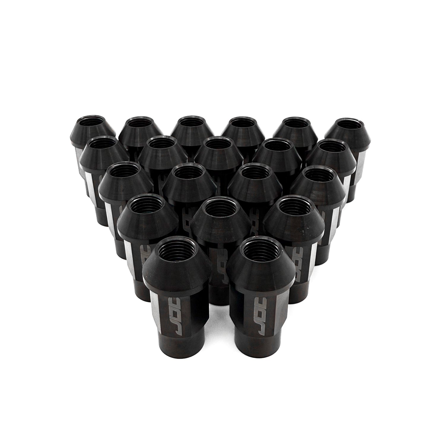 JDC Titanium M12x1.25 Black Open-End Lug Nuts (Universal)