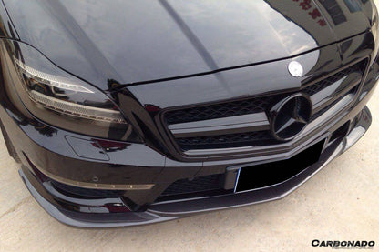 Carbonado 2011-2013 Mercedes Benz W218 CLS63 AMG BKSS Style Carbon Fiber Front Lip