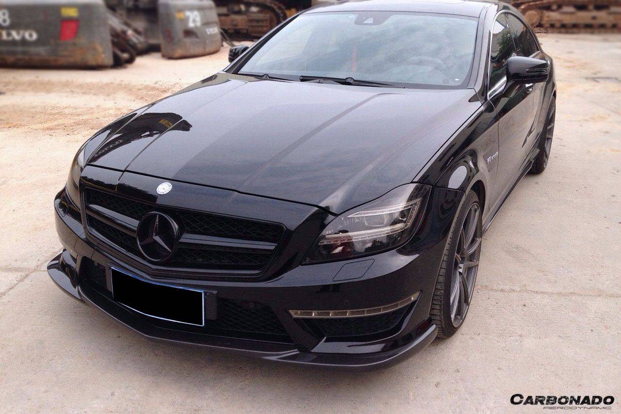 Carbonado 2011-2013 Mercedes Benz W218 CLS63 AMG BKSS Style Carbon Fiber Front Lip