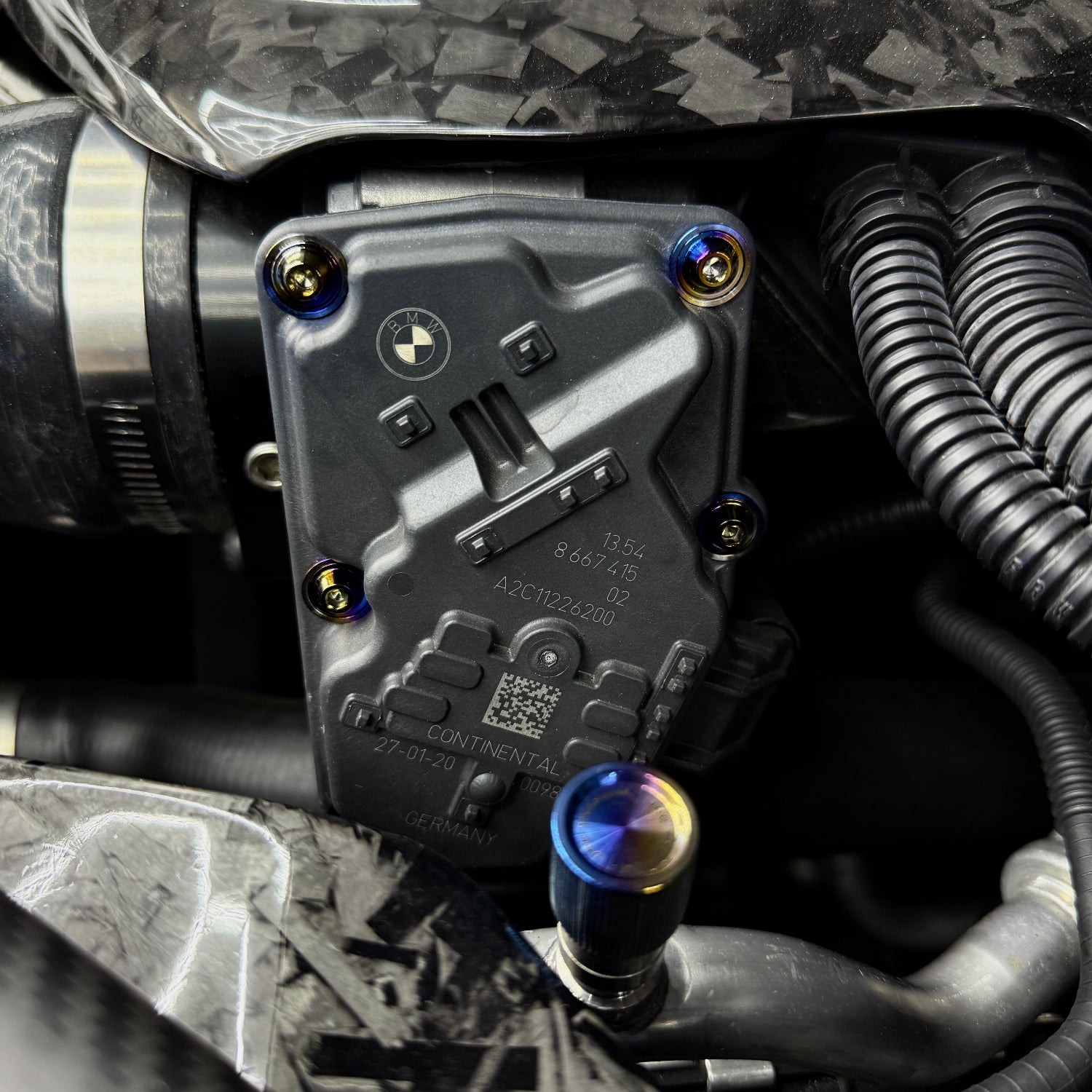 JDC チタン スロットル ボディ ハードウェア キット (MK5 スープラ)