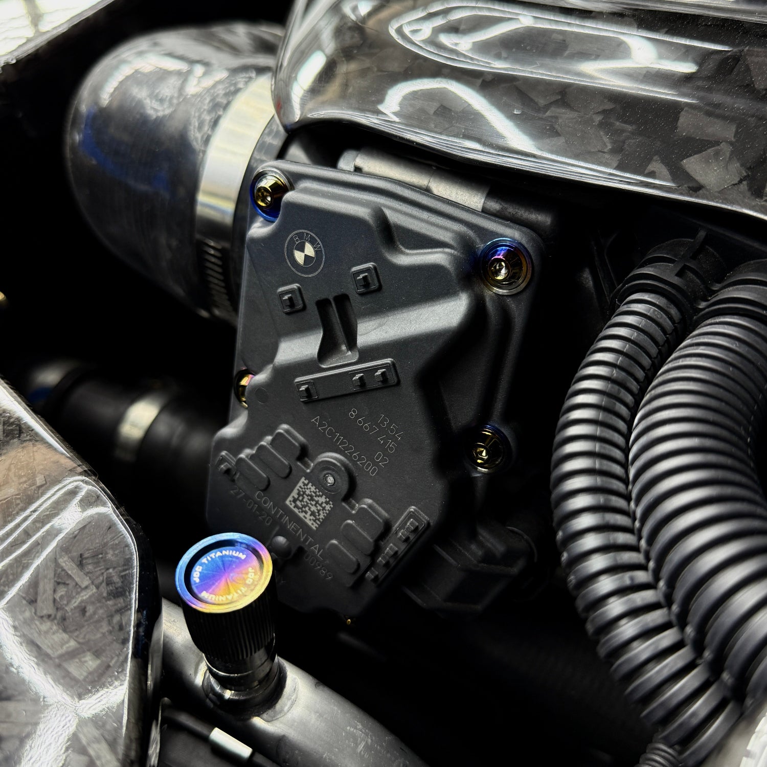 JDC チタン スロットル ボディ ハードウェア キット (MK5 スープラ)