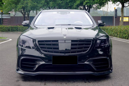 Capó de fibra de carbono estilo MSY para Mercedes Benz S63 W222 Sedán Carbonado 2017-2020